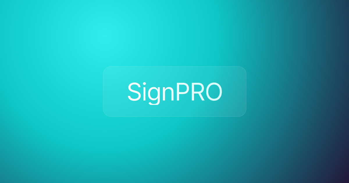 SignPRO