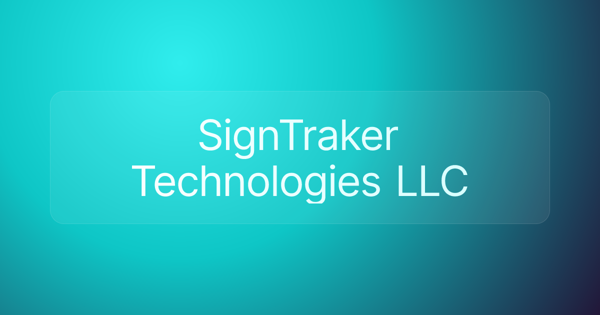 SignTraker Technologies LLC