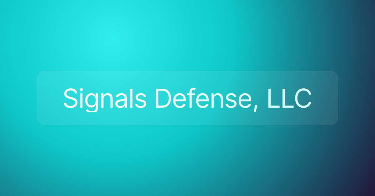 Signals Defense, LLC