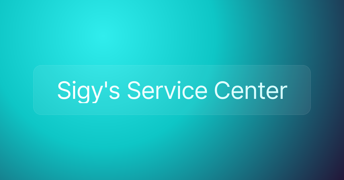 Sigy's Service Center