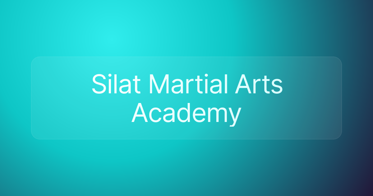 Silat Martial Arts Academy