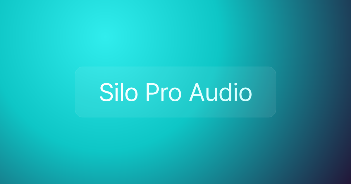 Silo Pro Audio