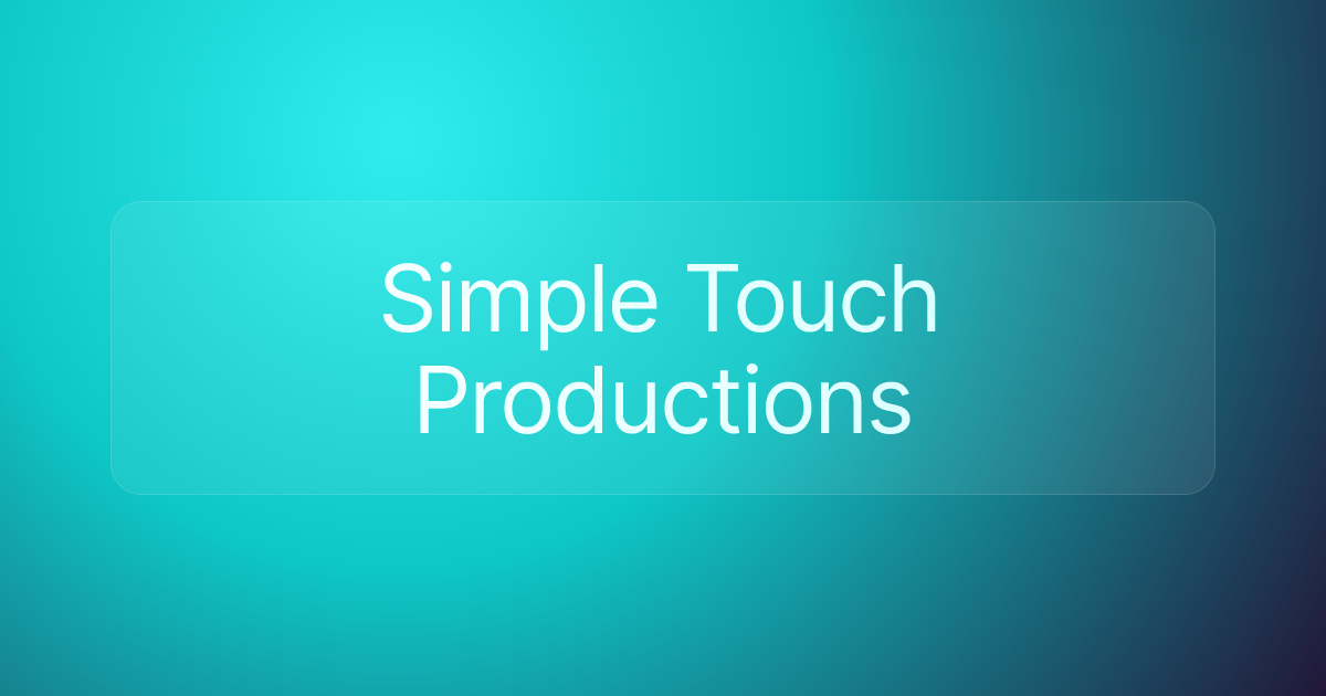 Simple Touch Productions