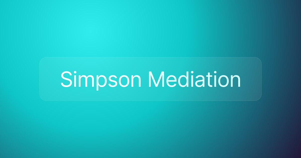 Simpson Mediation
