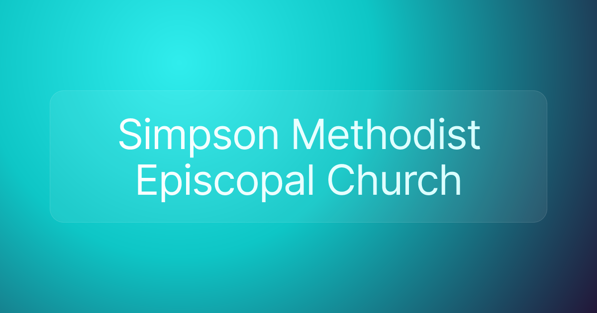 Simpson Methodist Episcopal Church