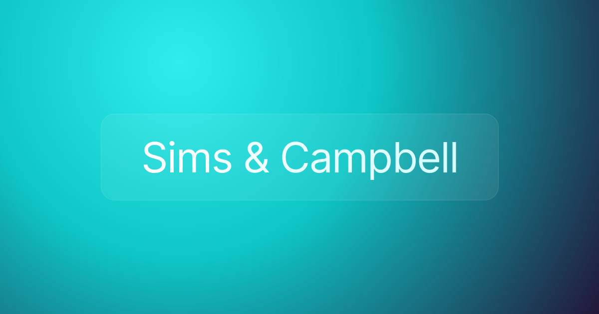 Sims & Campbell