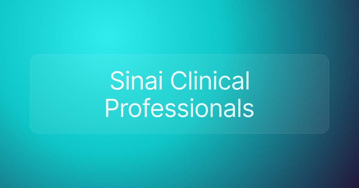 Sinai Clinical Professionals
