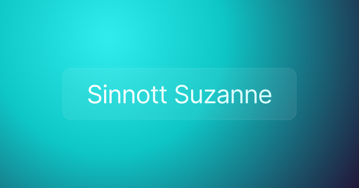 Sinnott Suzanne