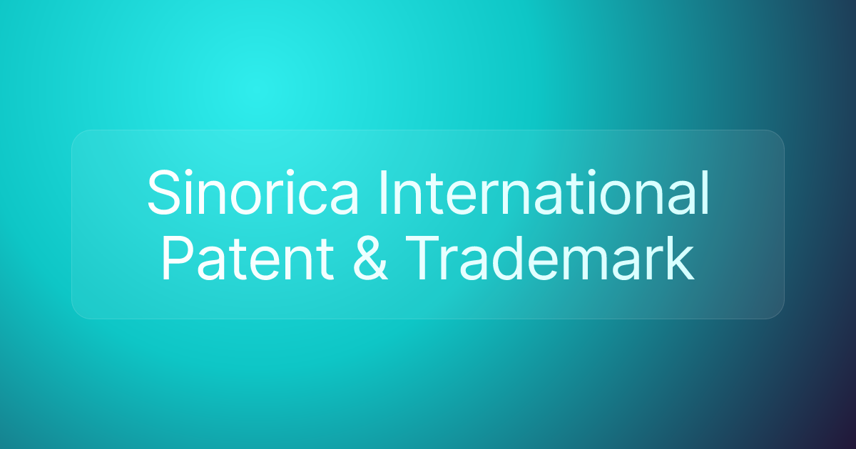 Sinorica International Patent & Trademark
