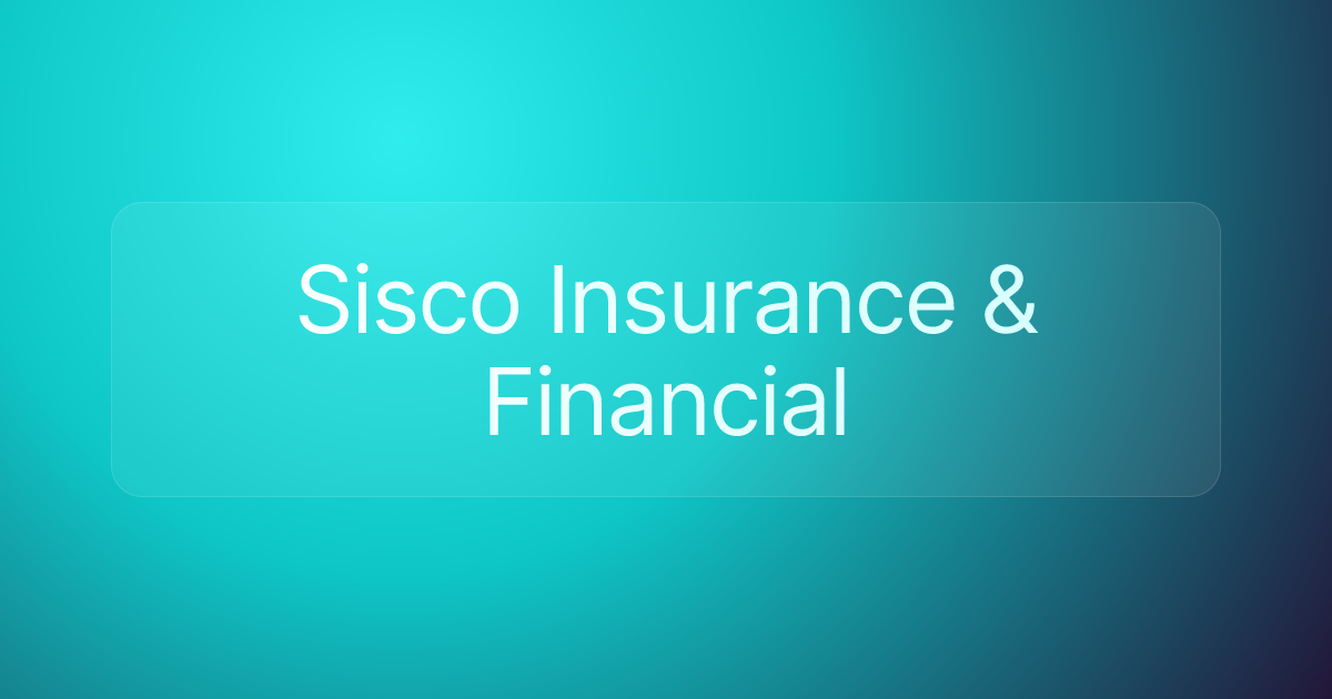 Sisco Insurance & Financial