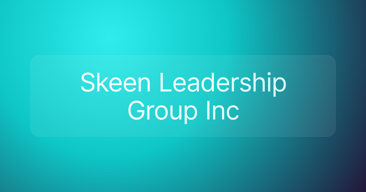 Skeen Leadership Group Inc