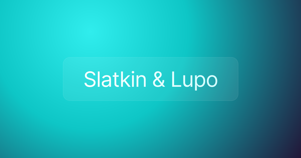 Slatkin & Lupo