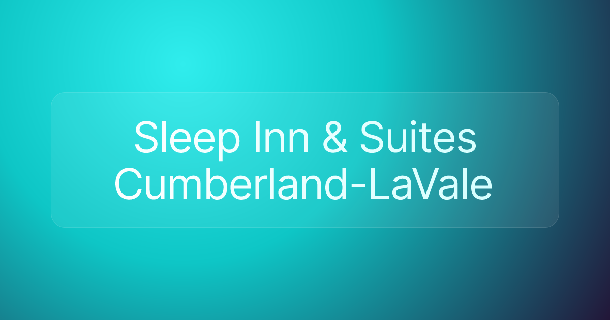 Sleep Inn & Suites Cumberland-LaVale