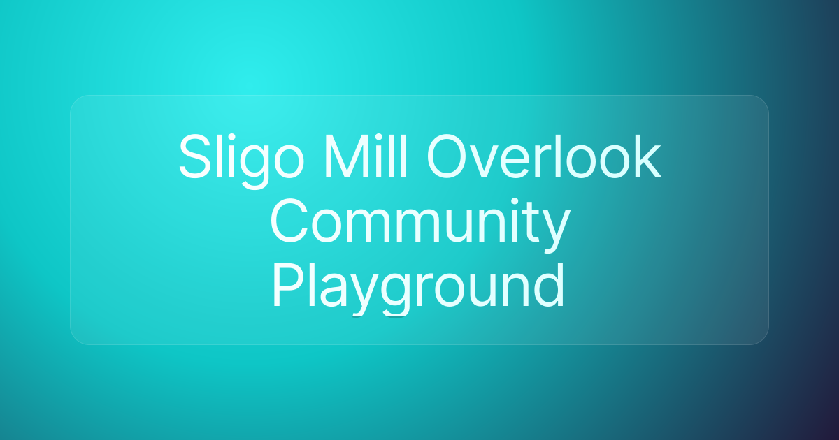 Sligo Mill Overlook Community Playground