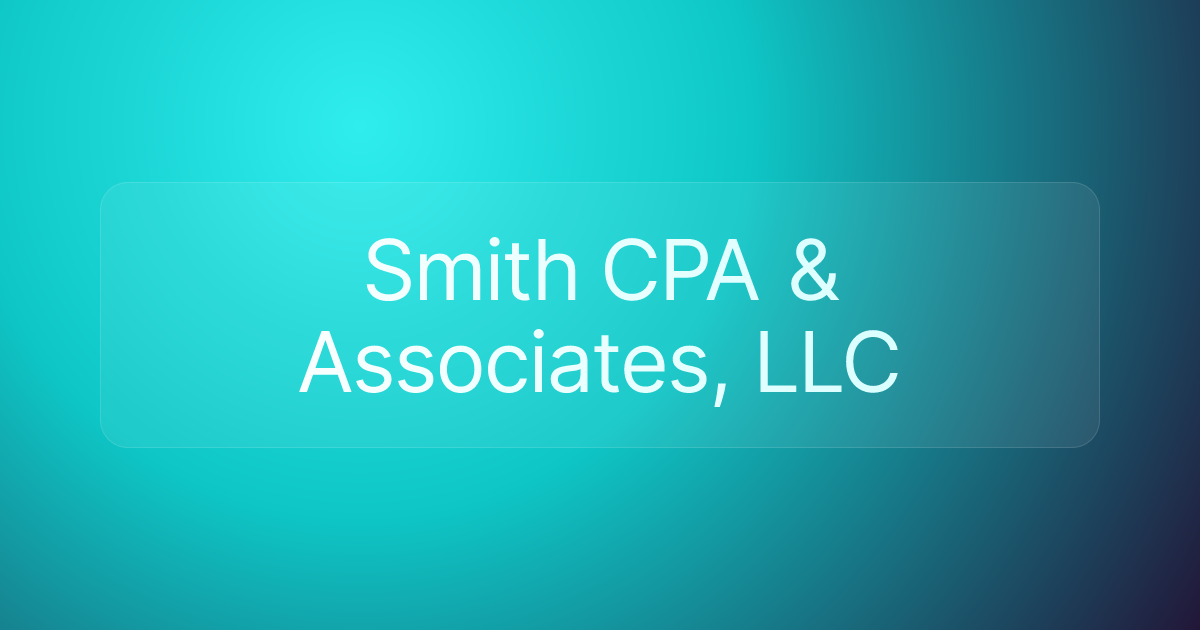 Smith CPA & Associates, LLC