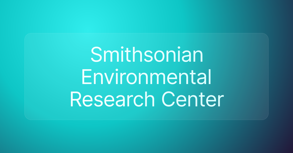 Smithsonian Environmental Research Center