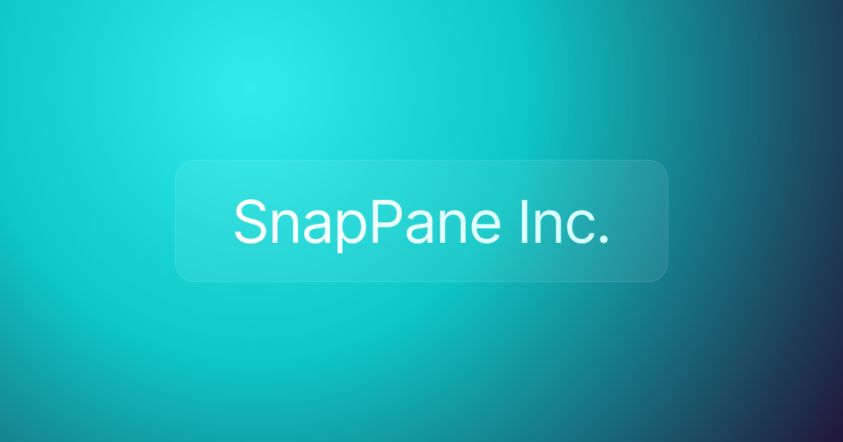 SnapPane Inc.