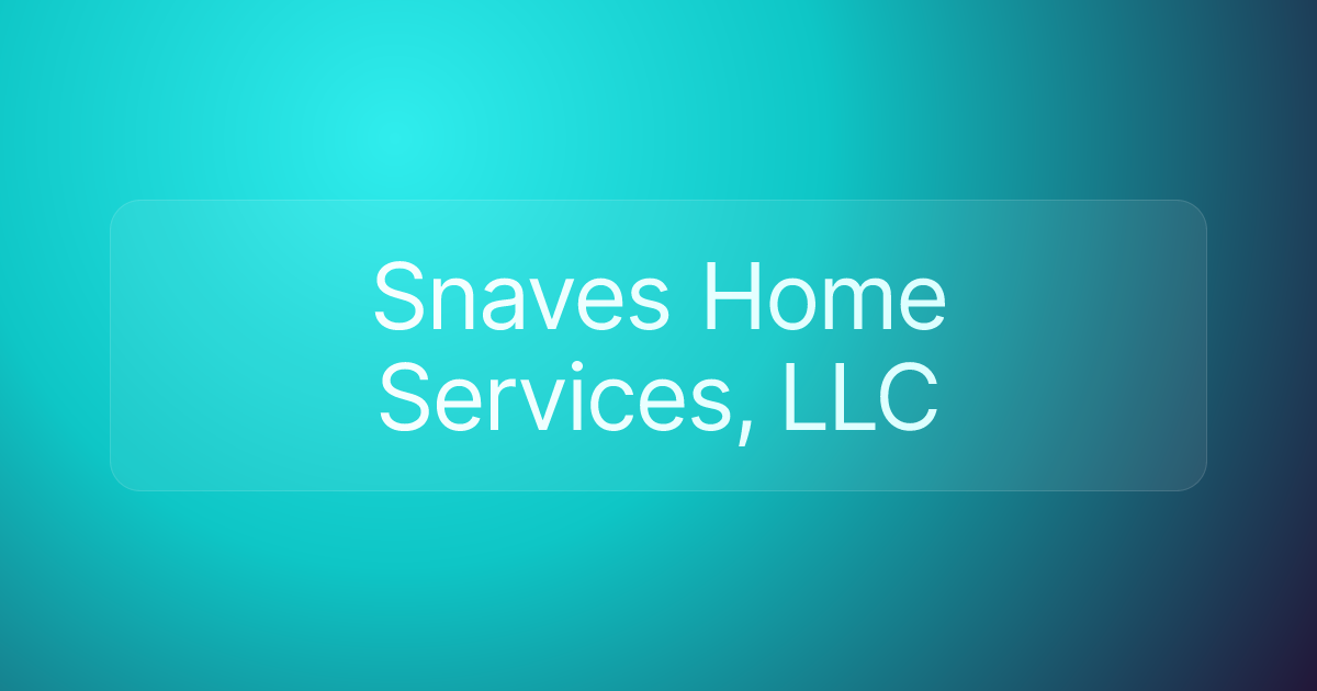 Snaves Home Services, LLC