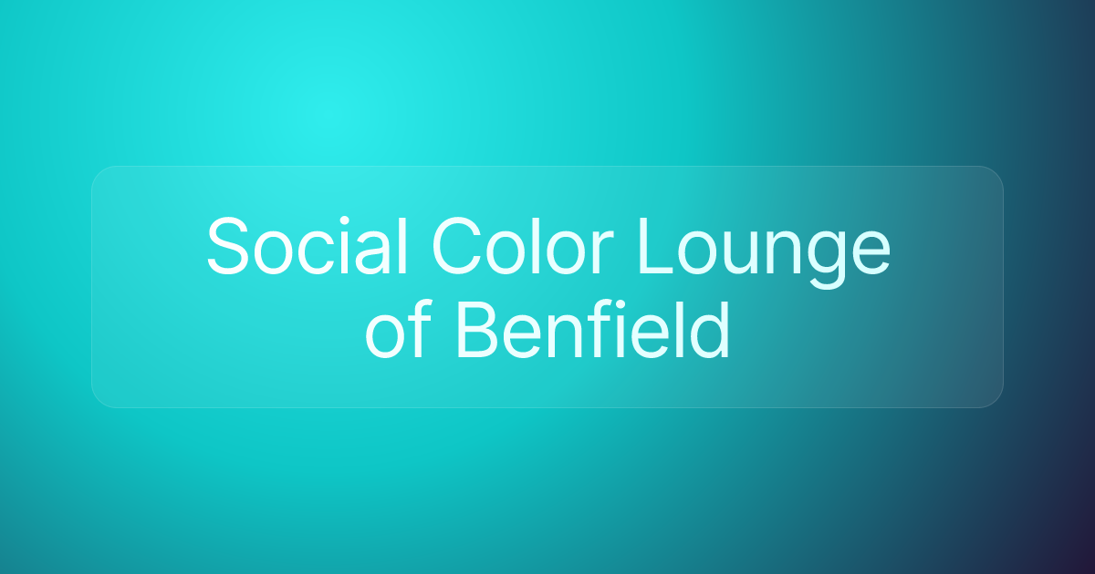 Social Color Lounge of Benfield