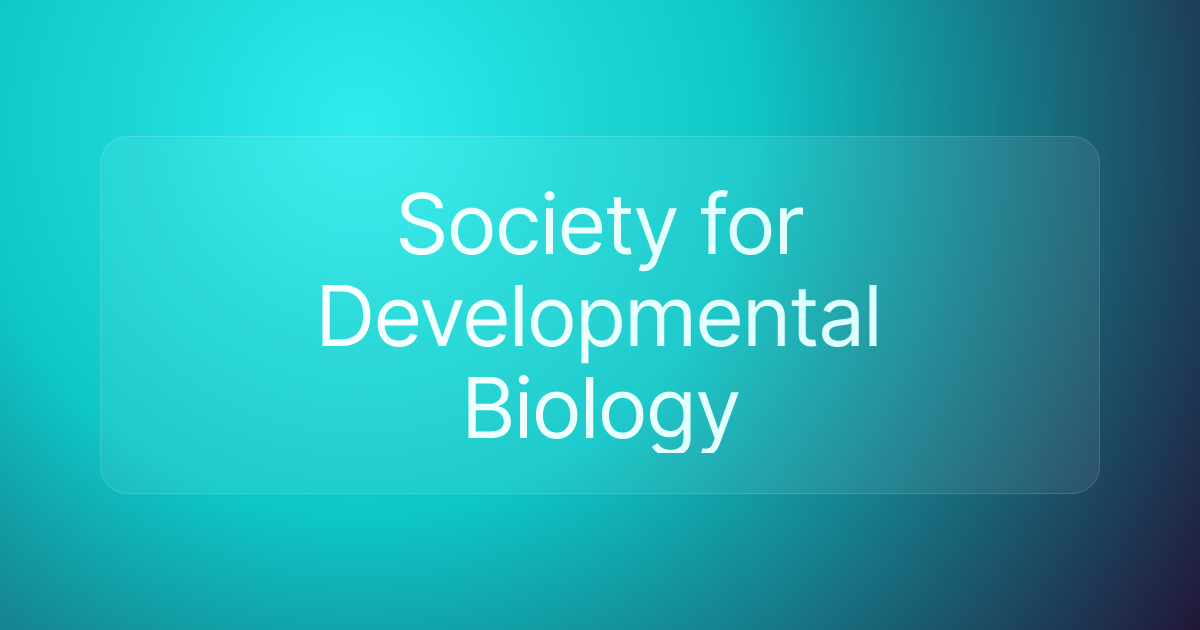 Society for Developmental Biology