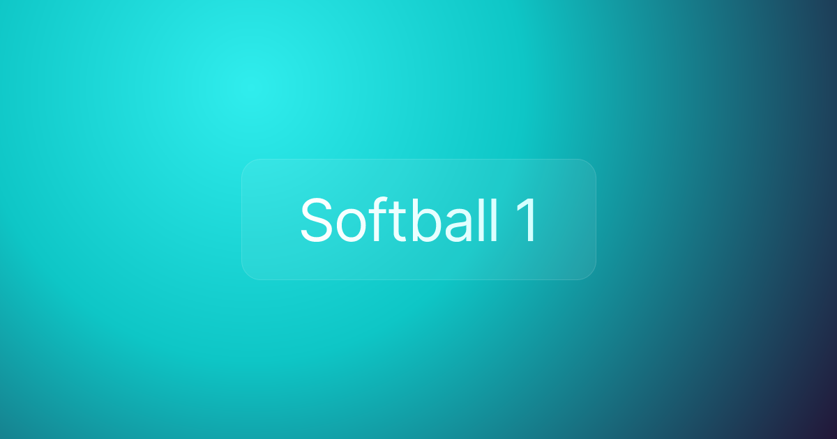 Softball 1