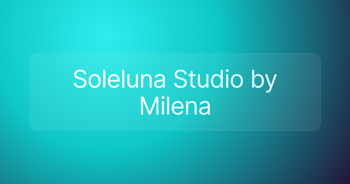 Soleluna Studio by Milena
