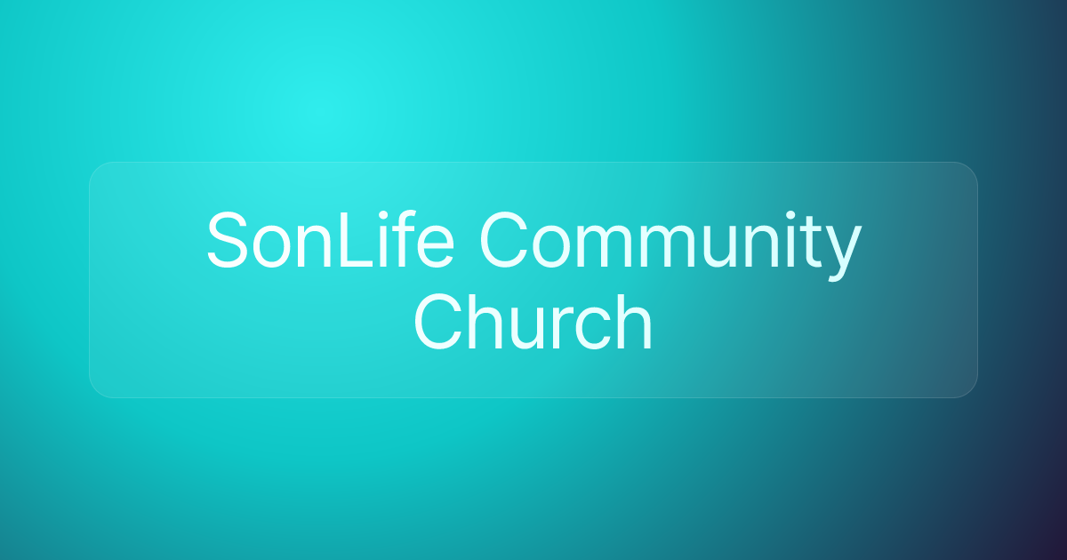 SonLife Community Church