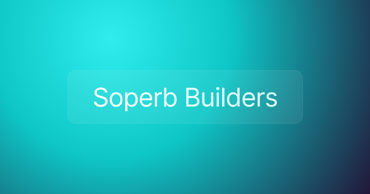 Soperb Builders