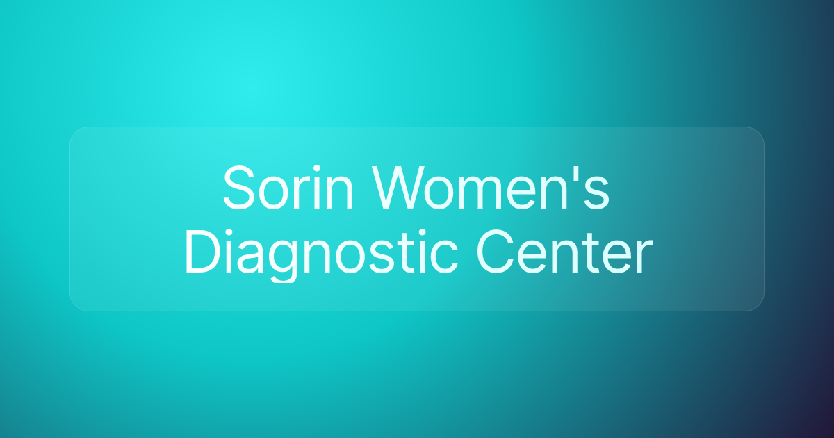 Sorin Women's Diagnostic Center