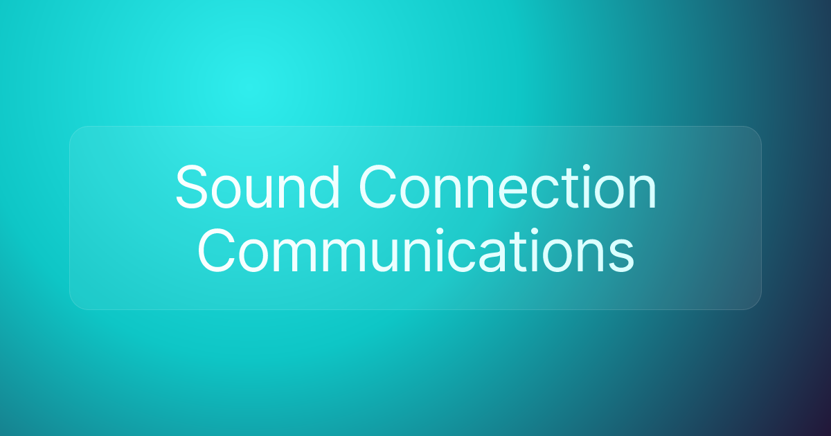 Sound Connection Communications