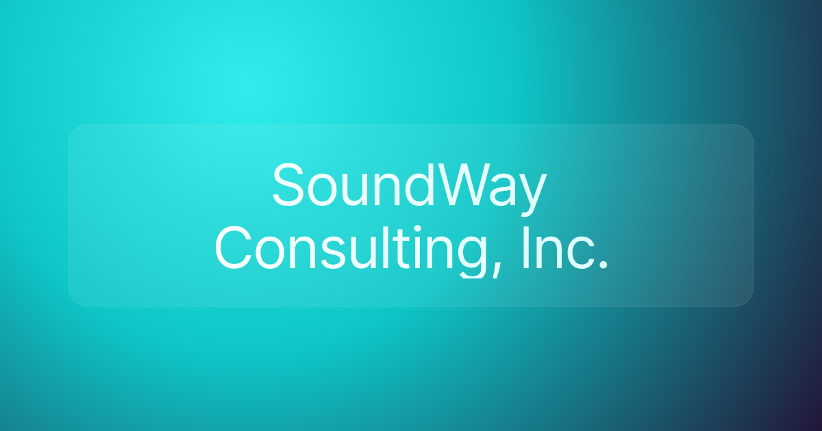 SoundWay Consulting, Inc.