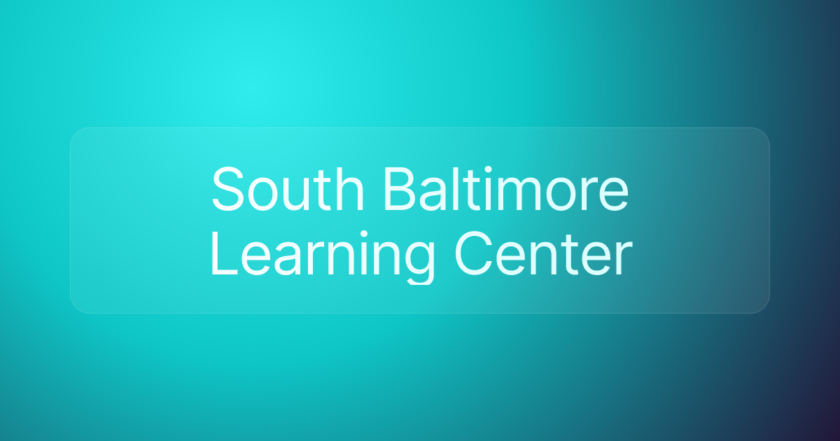 South Baltimore Learning Center