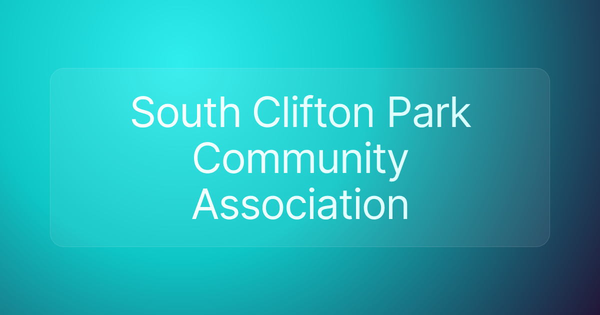 South Clifton Park Community Association
