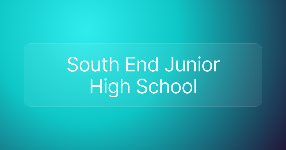 South End Junior High School
