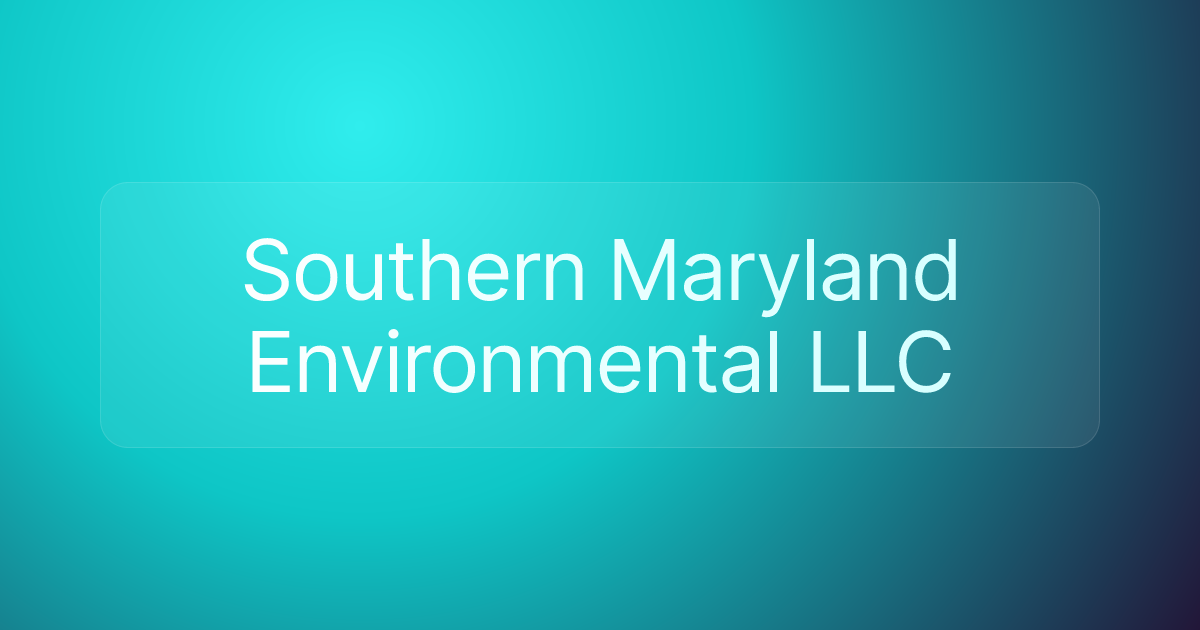 Southern Maryland Environmental LLC