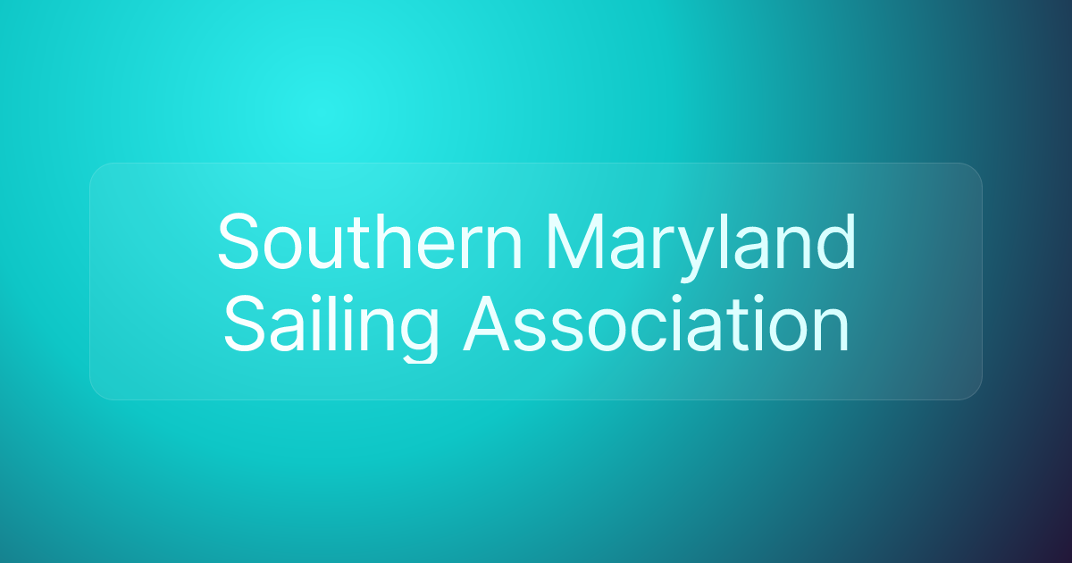 Southern Maryland Sailing Association