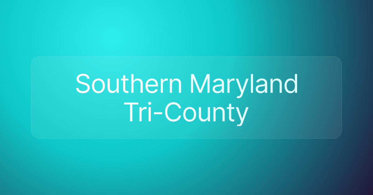 Southern Maryland Tri-County