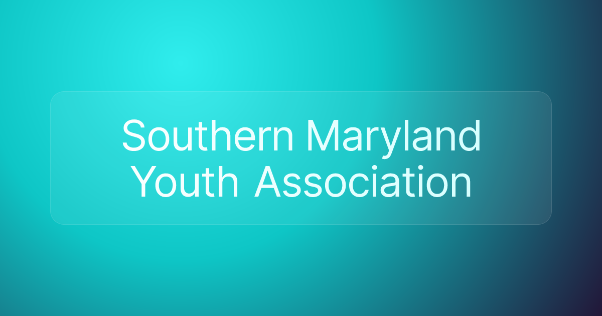 Southern Maryland Youth Association