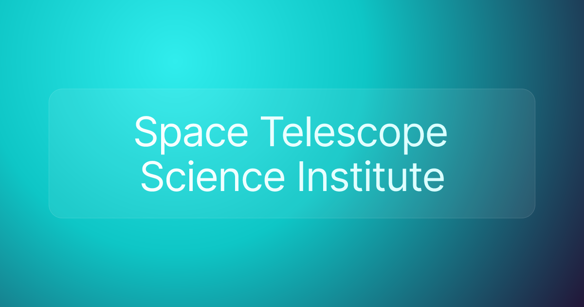 Space Telescope Science Institute