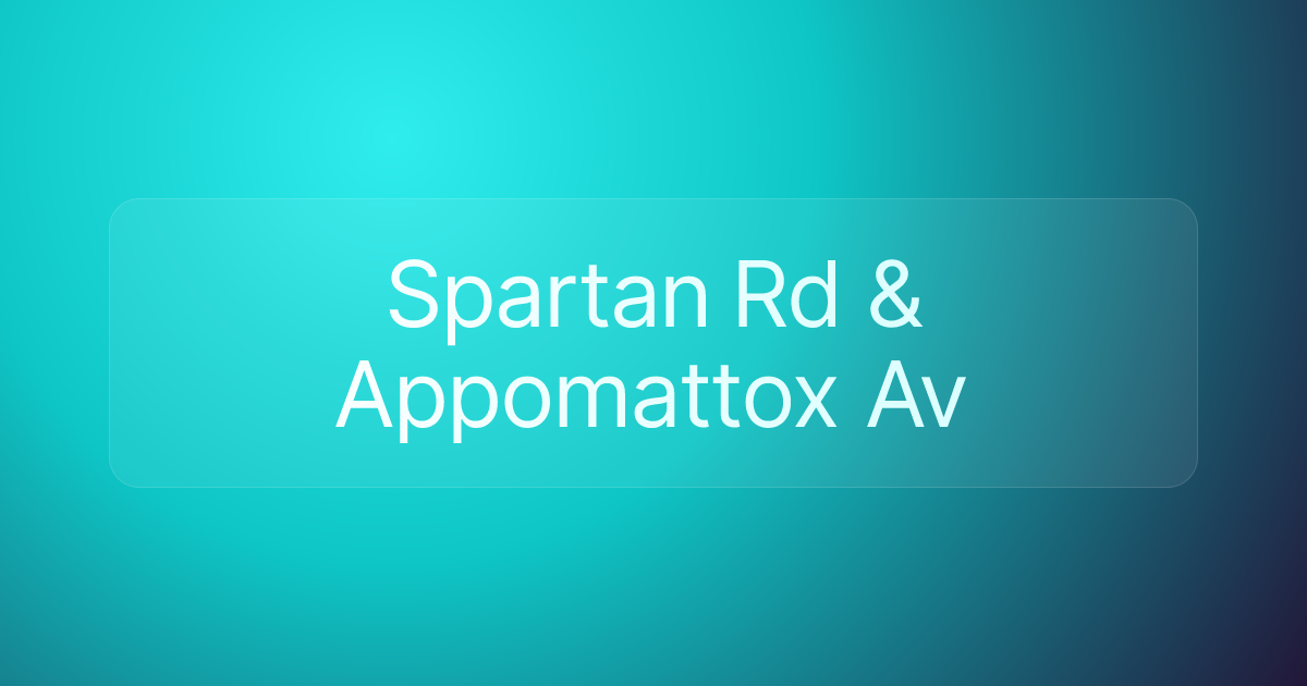 Spartan Rd & Appomattox Av