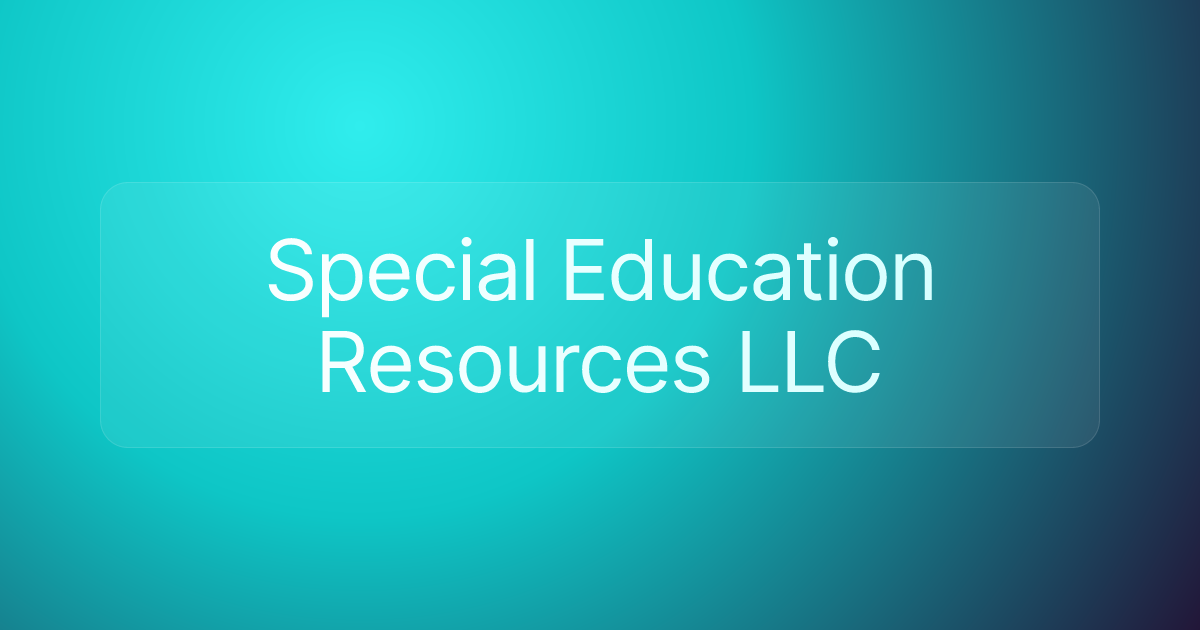 Special Education Resources LLC