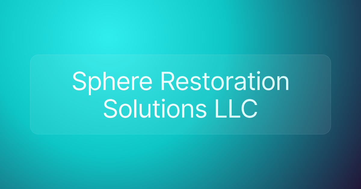 Sphere Restoration Solutions LLC