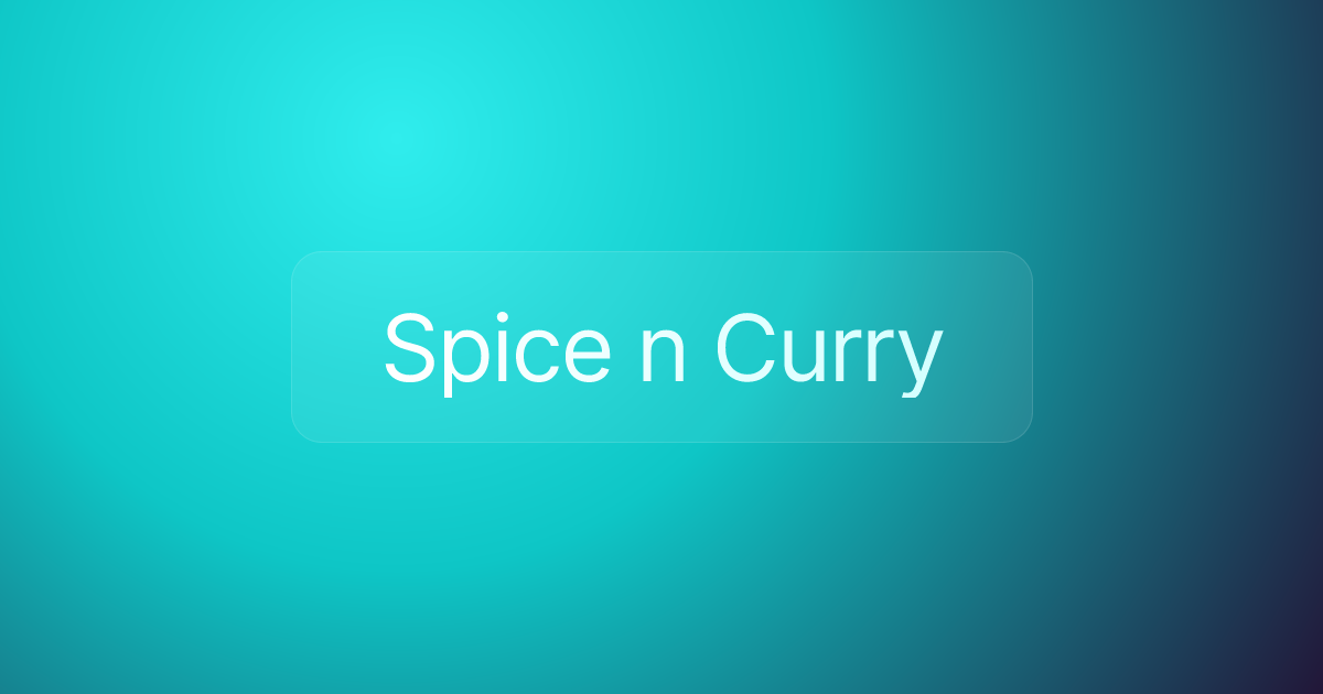 Spice n Curry