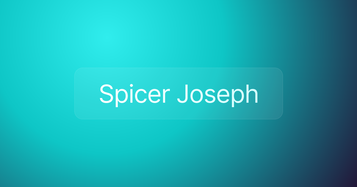 Spicer Joseph