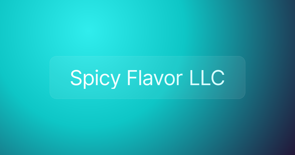 Spicy Flavor LLC