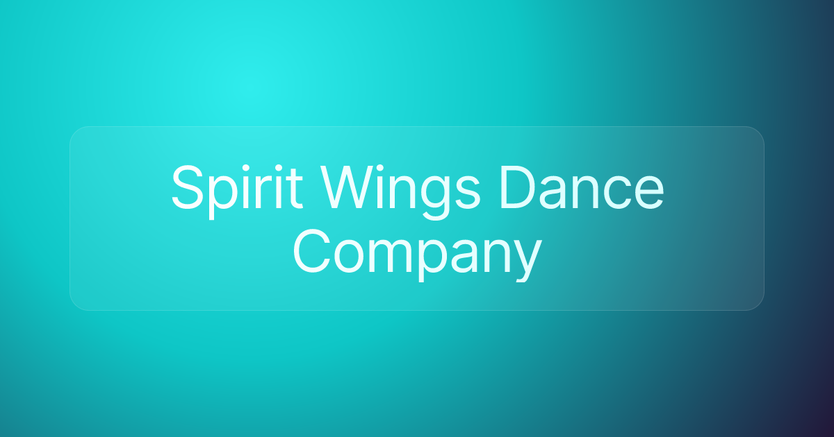 Spirit Wings Dance Company