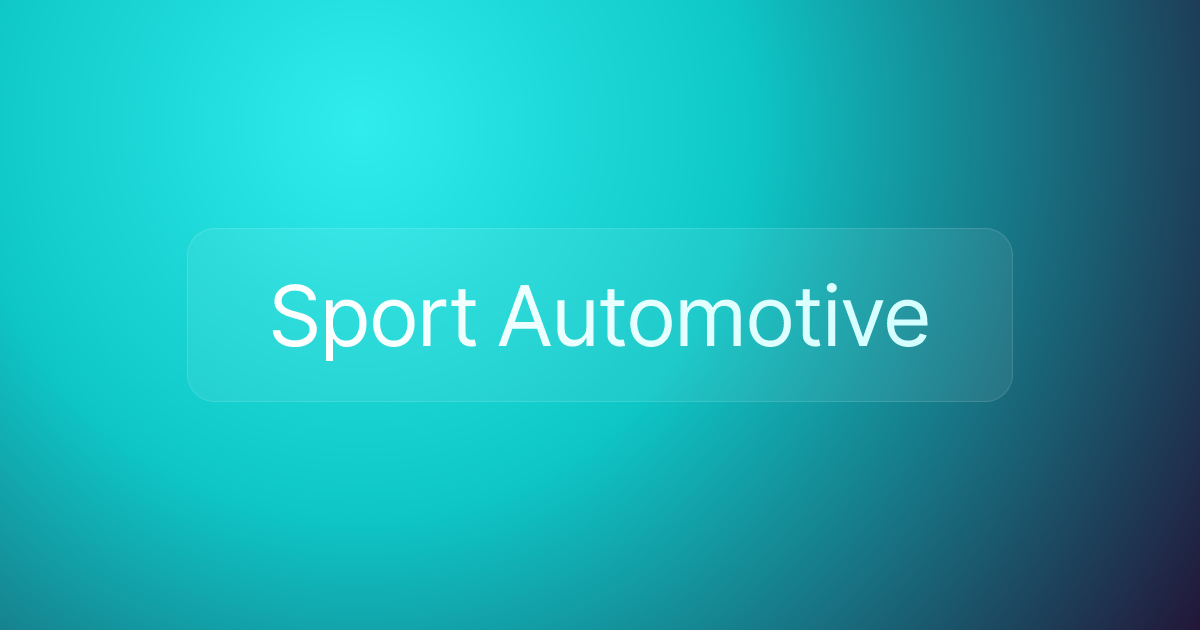 Sport Automotive