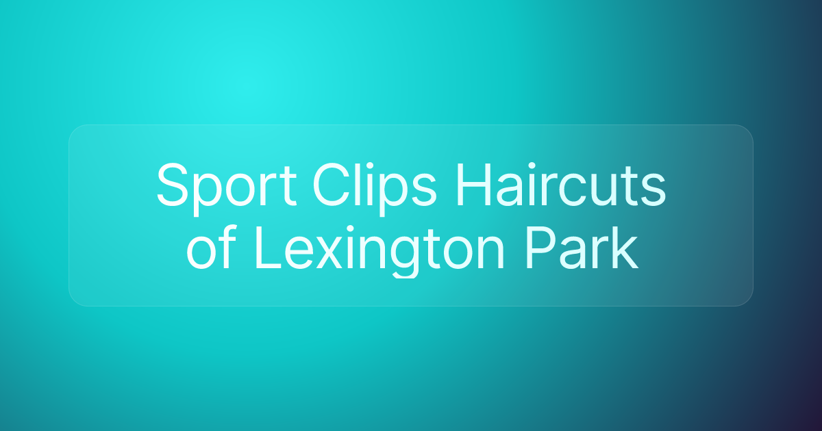 Sport Clips Haircuts of Lexington Park