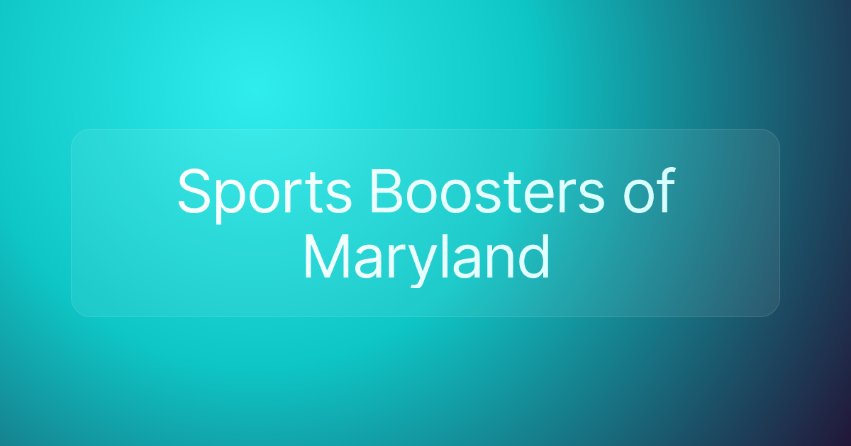 Sports Boosters of Maryland
