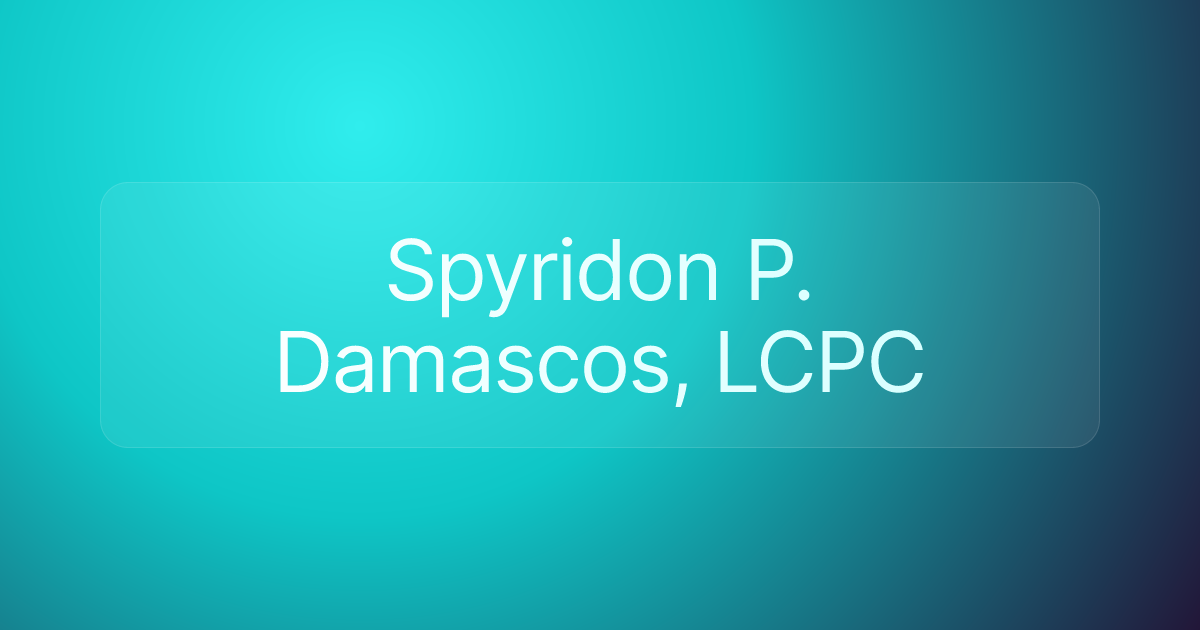 Spyridon P. Damascos, LCPC